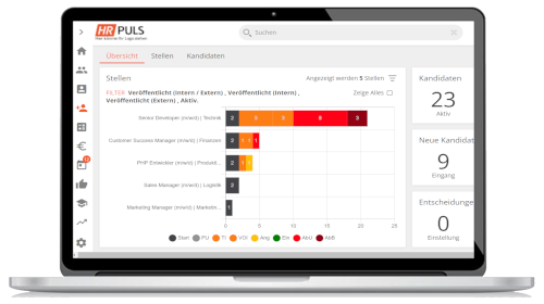 Schlaue HR Software von HR Puls: Bewerbermanagement
